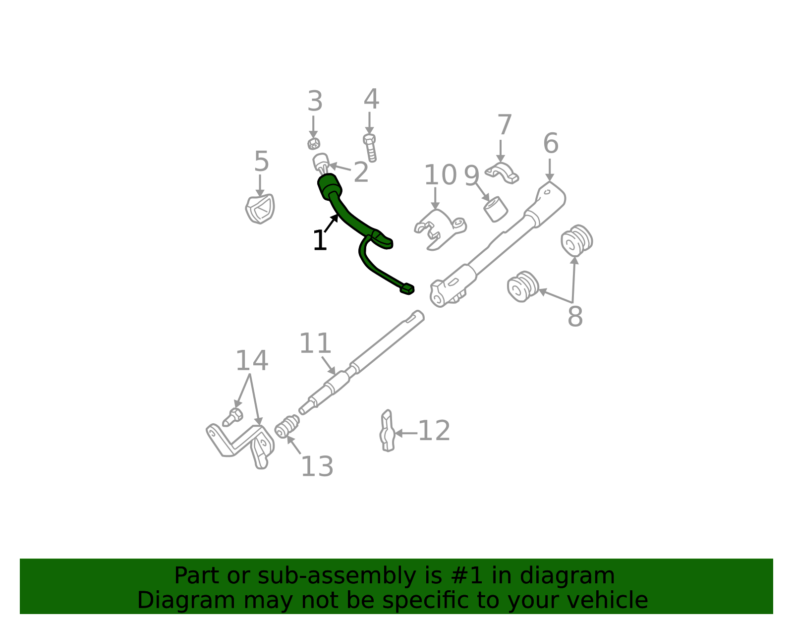1999-2005 Ford Gear Shift Assembly 5C3Z-7210-AAA | TascaParts.com