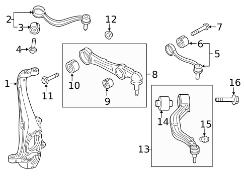 Suspension Components for 2015 Hyundai Genesis #0