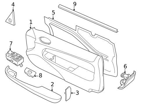 Interior Trim - Door for 2005 Jaguar XKR #1