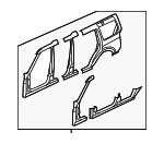 LR064250 - Body: Uniside Assembly for Land Rover: LR3, LR4 Image