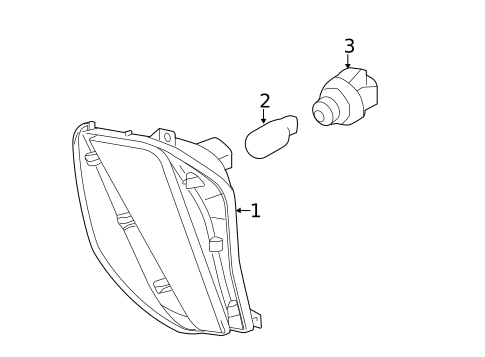 Signal Lamps for 2014 Toyota Prius V #0