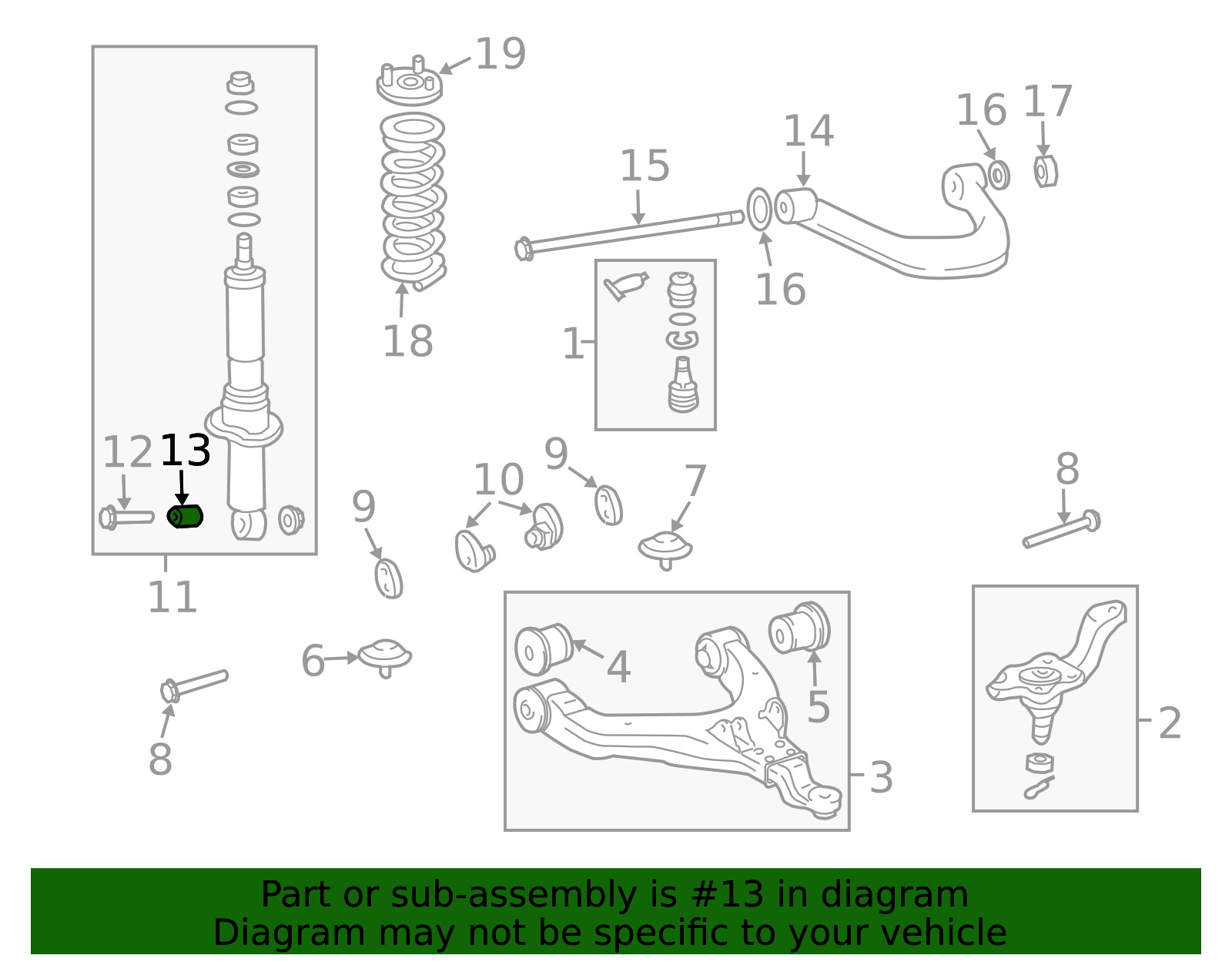OEM 1998-2009 Toyota Suspension Strut Bushing Part # 90389-A0001