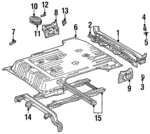 5830760011 - Body: Panel Below Gate for Toyota: Land Cruiser Image