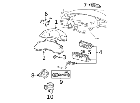 Switches for 2004 Chrysler Pacifica #1