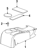 21055521 - Body: Rear Console for Saturn: SC1, SC2 Image image