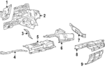 2546803500 - Exhaust: Heat Shield for Mercedes-Benz Image