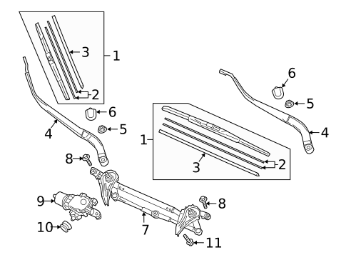 Wiper Components for 2021 Mazda CX-3 #0