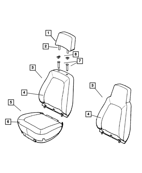Front Seats and Attaching Parts for 2001 Jeep Cherokee #0