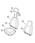 TH651AZAA - Interior Trim: Front Headrest for Mopar Image