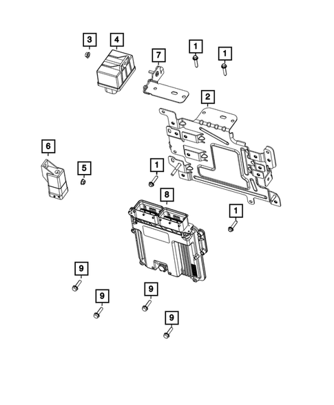 Keys, Modules and Engine Controllers for 2020 Jeep Wrangler #21
