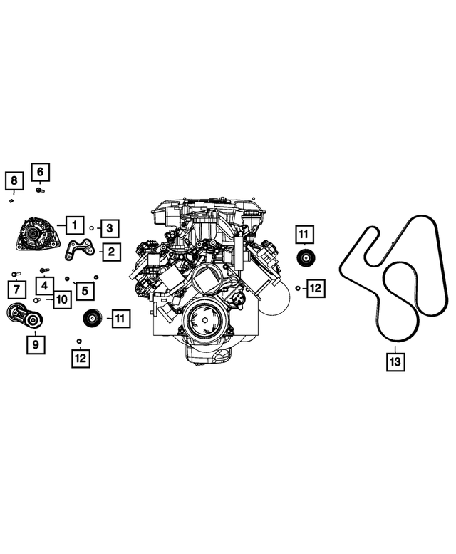 R6028697AI - Electrical: Engine Generator, Remanufactured for Mopar Image image