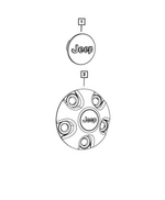 68647348AA - Wheels: Wheel Center Cap for Mopar Image