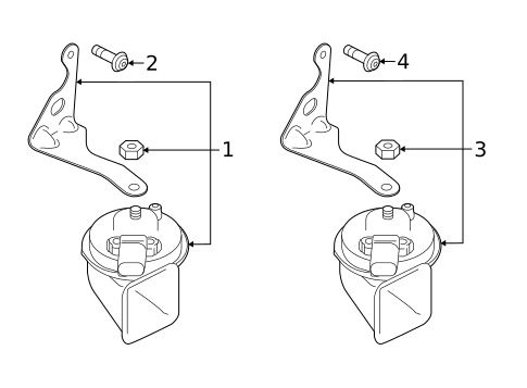 Horn for 2016 Porsche Panamera #0