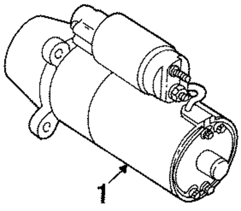 Starter for 1990 Lincoln Town Car #1