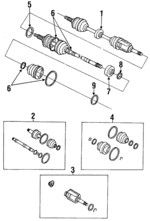 4342020111 - Suspension: Cv Axle Assembly for Toyota: Celica, Corolla, MR2 Image