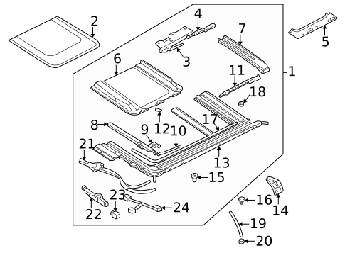 Sunroof for 2005 Kia Optima #0