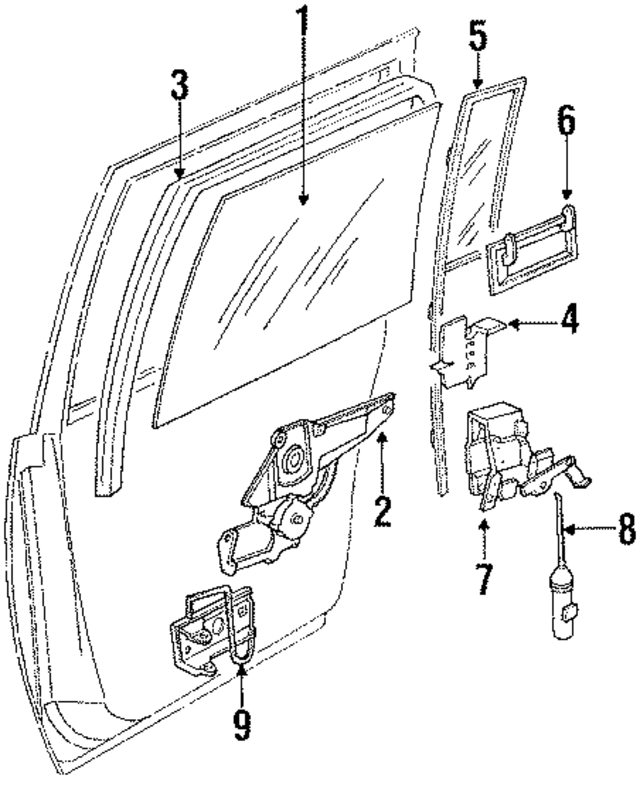 4480266 - Body: Door Glass for Mopar Image
