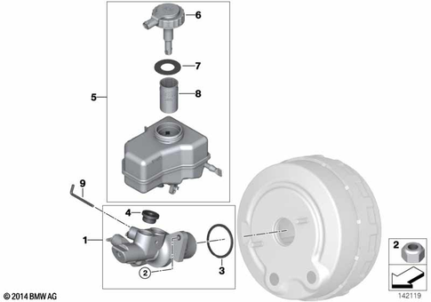 Brake Master Cylinder for 2009 BMW 335d #0