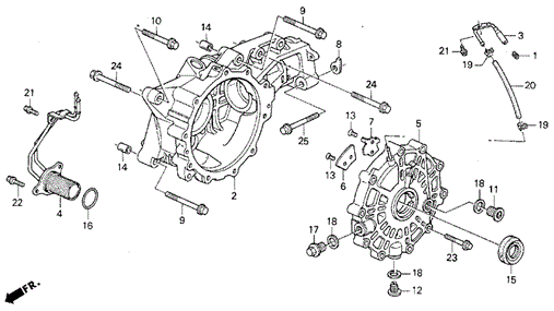 MT Differential Carrier for 1993 Acura Vigor #0