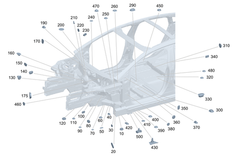 Sealing Washers, Grommets for 2024 Mercedes-Benz EQE 500 #0