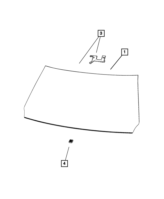 68275578AD - : Windshield for Mopar Image