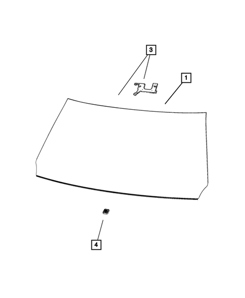 Glass and Interior Rearview Mirror for 2021 Ram 1500 #3