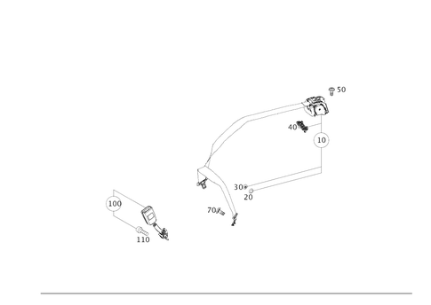 Rear Seat Safety Belt for 2019 Mercedes-Benz E53 AMG #0
