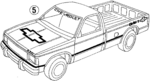 15618861 - Body: Stripe Tape for Chevrolet: S10 | GMC: S15 Image