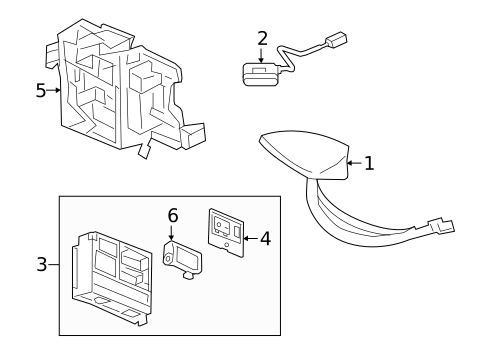 Communication System Components for 2023 Cadillac XT6 #0