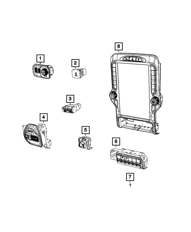 68373906AB - Electrical: Headlamp Switch for Mopar Image