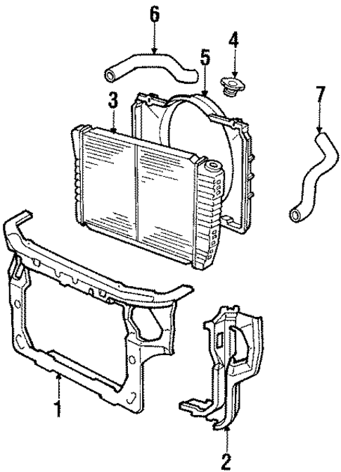Radiator & Components for 1985 Ford Thunderbird #1