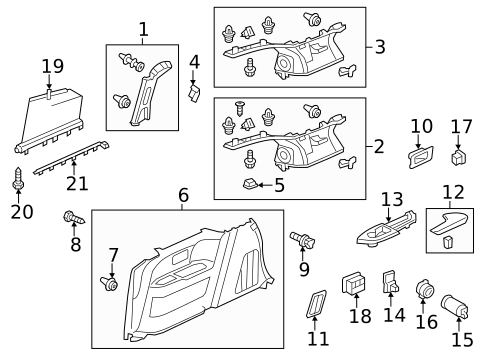 Interior Trim - Side Panel for 2013 Honda Odyssey #0