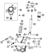 68029669AD - Rear Suspension: Rear Coil Spring, Right Rear for Mopar Image