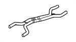 95811190321 - Exhaust: Center Pipe for Porsche: Cayenne Image