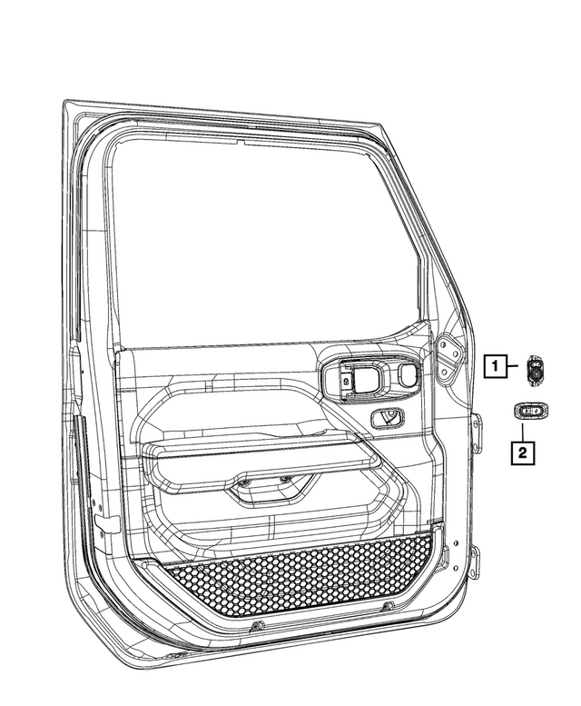 68341434AB - Electrical: Mirror Switch, Right for Mopar Image