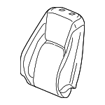 81527TRVA21 - Body: Seat Back Pad for Honda: Clarity Image