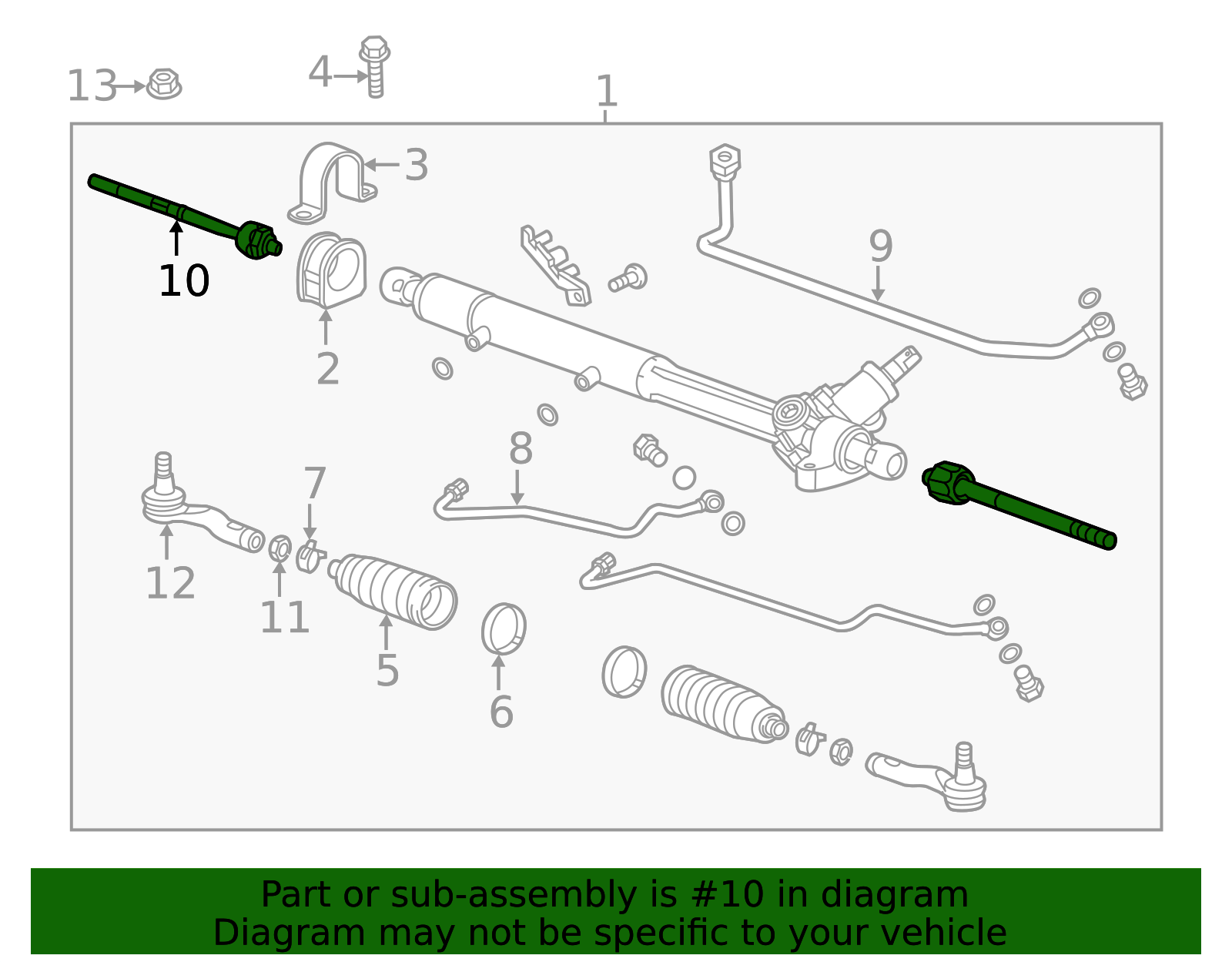 Steering Linkage Inner Tie Rod Kit 19259256 GM | GMPartsDirect.com