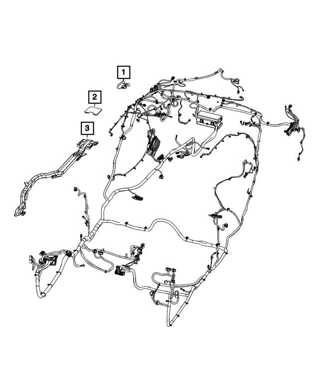 68305344AA - Electrical: Wiring Trough for Chrysler: 300 | Dodge: Challenger, Charger Image