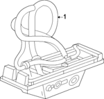 13564736 - : License Lamp for Cadillac: ESCALADE IQ | Chevrolet: Suburban, Tahoe | GMC: Yukon, Yukon XL Image