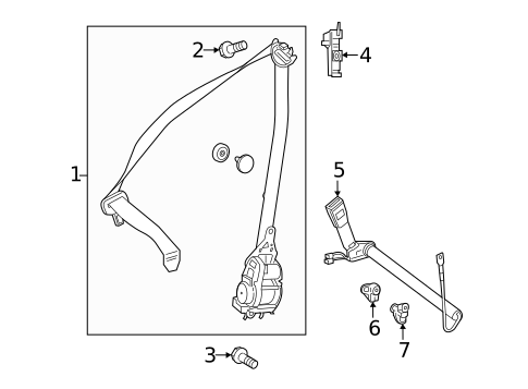 Front Seat Belts for 2021 Mercedes-Benz S500 #0