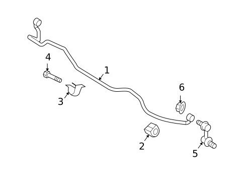 Stabilizer Bar & Components for 2012 Subaru Legacy #0