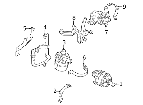 Water Pump for 2020 Porsche Taycan #0