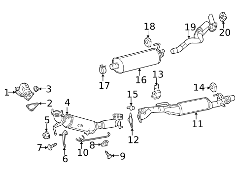 Exhaust Components for 2019 Ram 1500 Classic #1
