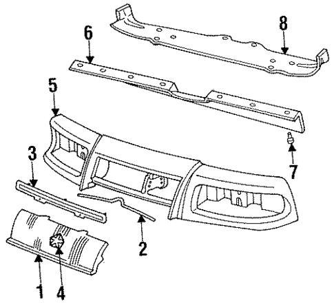 Front Panel for 1995 Chrysler LeBaron #0