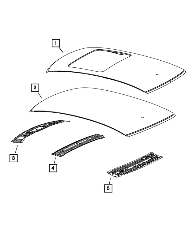 68081177AB - : Roof Bow for Mopar Image