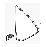 KB7W62950A - Body: Quarter Glass for Mazda: CX-5 Image