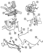 4860045AD - : Brake Hose, Left Front for Dodge: Neon Image