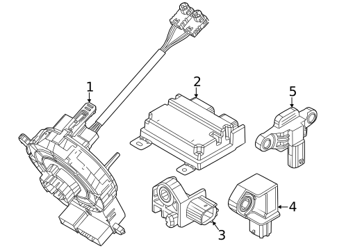 Air Bag Components for 2023 Kia Niro EV #1