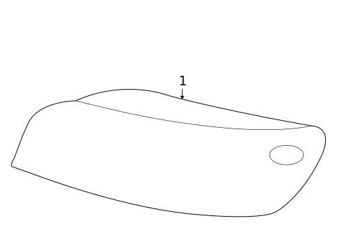 Rear Reflector for 2009 Hyundai Santa Fe #0