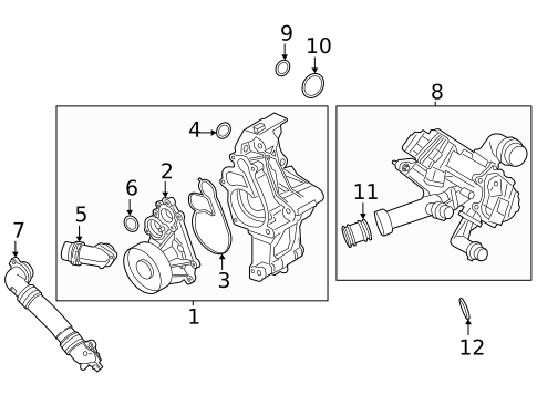 Water Pump for 2023 BMW M440i Gran Coupe #4